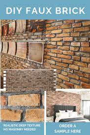 Easy Diy Faux Brick Panels