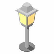 Solar Lamps Garden Light Icon Cartoon
