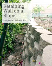 Retaining Wall On A Slope Simple