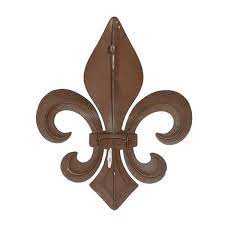 Metal White Fleur De Lis Wall Decor