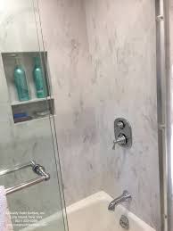 Corian Shower Bath Wall In Rain Cloud