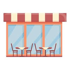 Chair Street Cafe Icon Cartoon Vector
