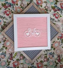 Bike Letter Board Icon Happy Valentine