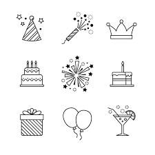100 000 Birthday Icons Vector Images