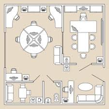 Kitchen Floor Plan Symbols Vector
