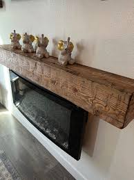 Fireplace Mantel Hand Hewn Mantle