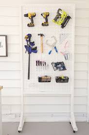 Easy Freestanding Pegboard Wall Diy