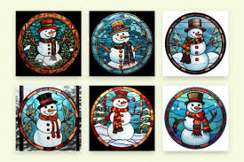 Snowman Badge And Frame