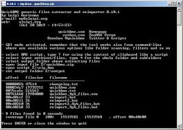 quickbms generic files extractor and