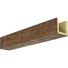 aged faux wood ceiling beam