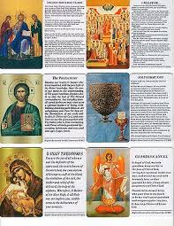Orthodox Icon Prayer Cards Pack Of 20