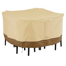 Classic Accessories Veranda Bar Table Chair Set Cover Square