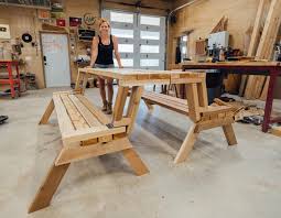 Diy Folding Bench Turns Into A Table