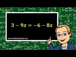 Equations With Variables On Both Sides