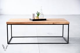 Furniture Wood Metal Coffee Table