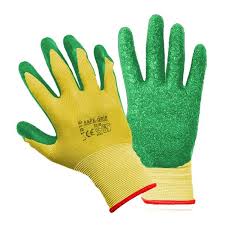 Cottton Working Gloves Rubber Coated