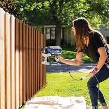 Stain A Fence Using An Airless Sprayer