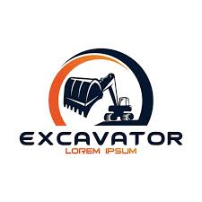 Excavator Vector Logo Template