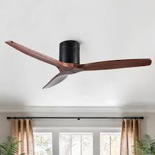 Modern Farmhouse Solid Wood Ceiling Fan