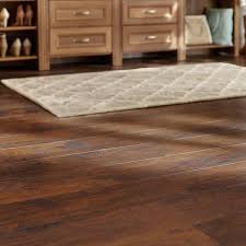 Trafficmaster Saratoga Hickory 7 Mm T X 7 6 In W Laminate Wood Flooring 24 2 Sqft Case Dark