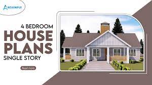 4 Bedroom House Plans Single Story