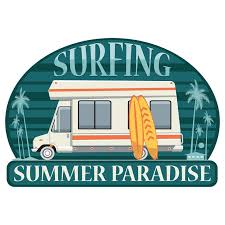 Summer Surfing Summer Paradise Icon