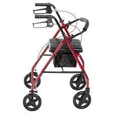 Drive Medical Aluminum Rollator Rolling