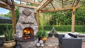 Outdoor Fireplace And Fire Pit Pavers