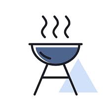 Grill Bbq Cookout Vector Isolated Icon