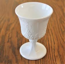 Milk Glass Goblet In The Colony Harvest