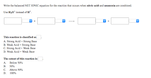 Write The Balanced Net Ionic Equation