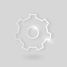 Setting Gear Vector Technology Icon In