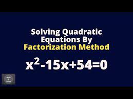 Solve The Quadratic Equation By