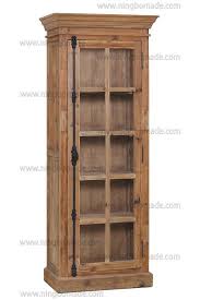 Reclaimed Fir Wood Single Glass Door
