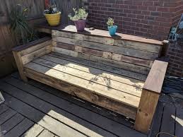 Reclaimed Wood Garden Armchair Bench