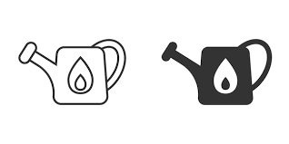 Watering Can Icon In Flat Style Garden