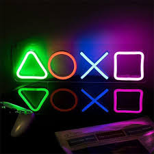 Game Icon Neon Sign Light Led Lamp Wall