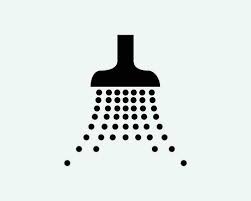 Showerhead Icon Shower Water Spray