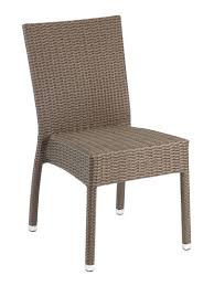 Outdoor Stackable Chair With Pe Weave
