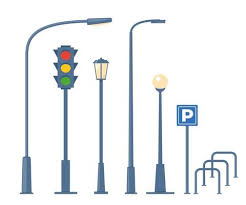 Street Light Vector Art Icons And