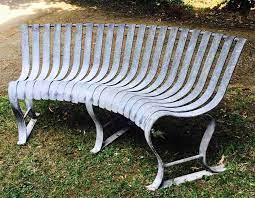 Curved Metal Bench The Countryside