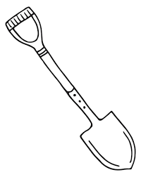 Spade Drawing Digging Tool Icon Shovel