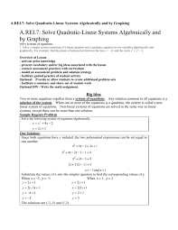 A Rei 7 Solve Quadratic Linear Systems