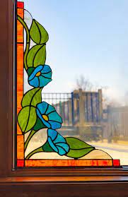 Stained Glass Morning Glory Corner