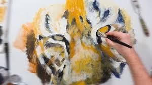 Artistic Hand Painting Of A Tiger S Eye