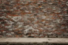 Blank Brick Wall Sidewalk Background