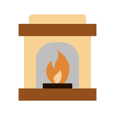 Fireplace Good Ware Flat Icon