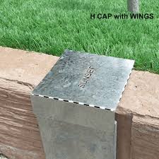 Galvanised Steel Post Caps Fit 100uc