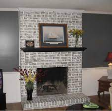 Brick Fireplace Makeover