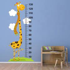 Cool Giraffe Height Chart Wall Sticker